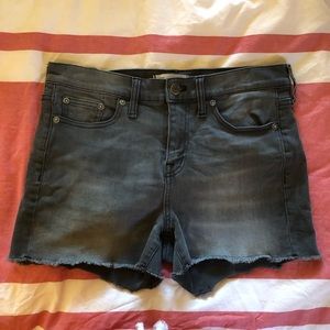 Grey Madewell cutoff jean shorts